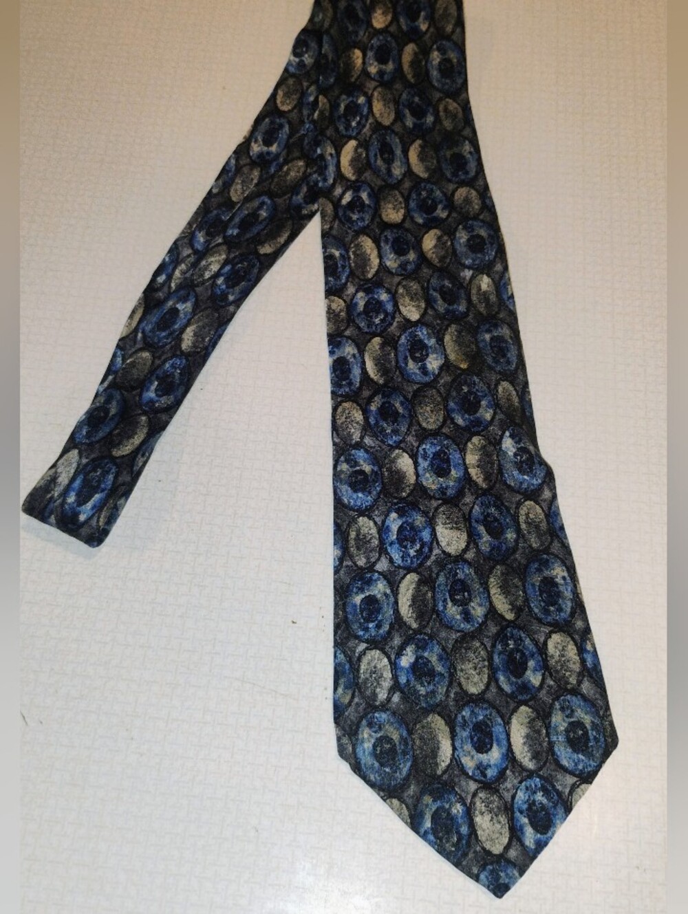 Men's Blue And Grey Tie